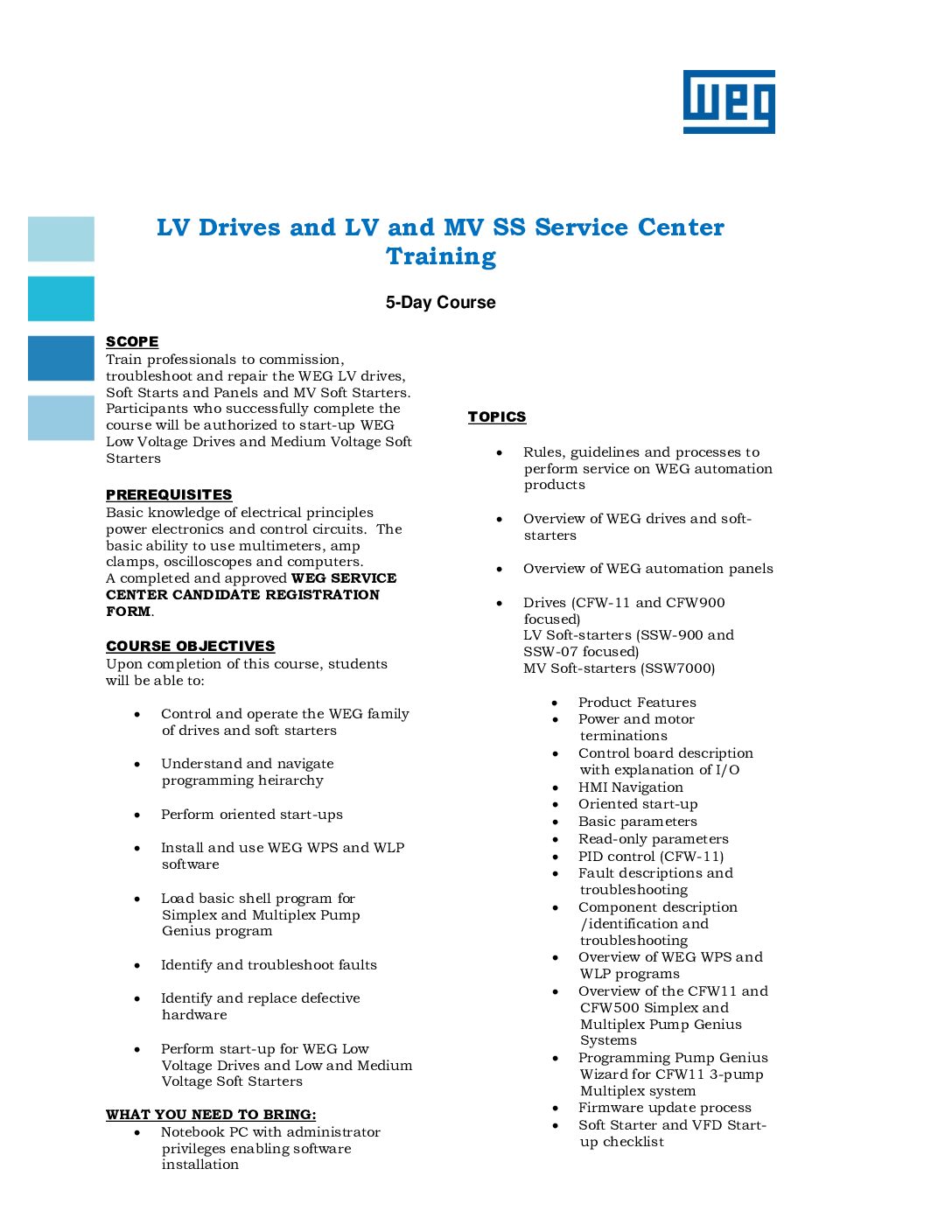 2025 LV Drives and LV and MV SS Service Center Training